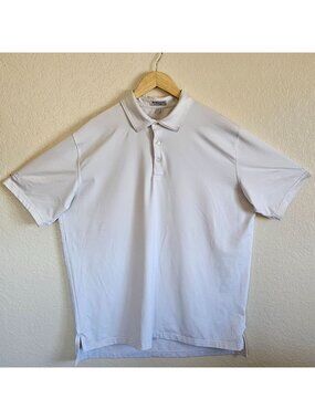 Peter Millar White Summer Comfort Polo Shirt XL Short Sleeve Logos